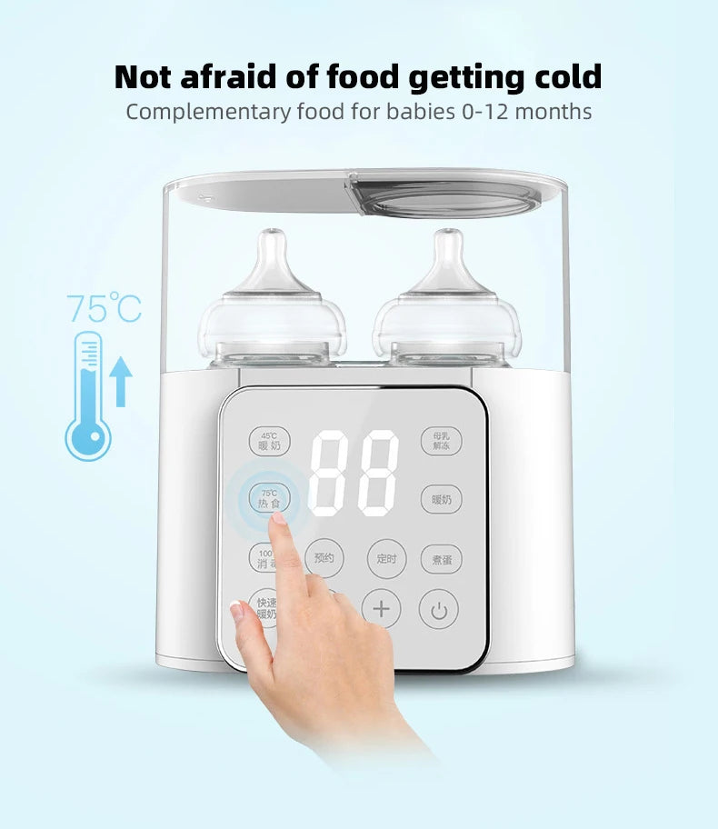 ⭐ Chauffe-Biberon Multifonction Intelligent – La température parfaite, sans stress