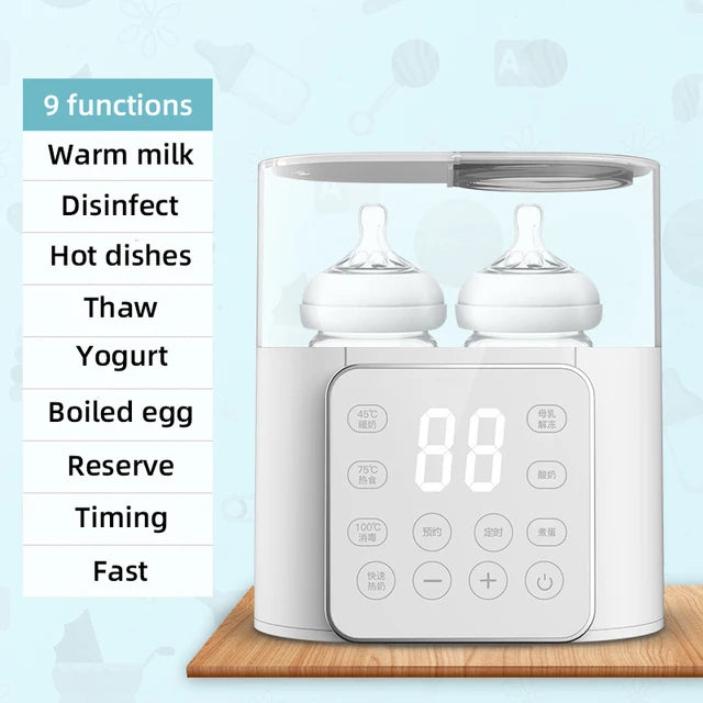 ⭐ Chauffe-Biberon Multifonction Intelligent – La température parfaite, sans stress