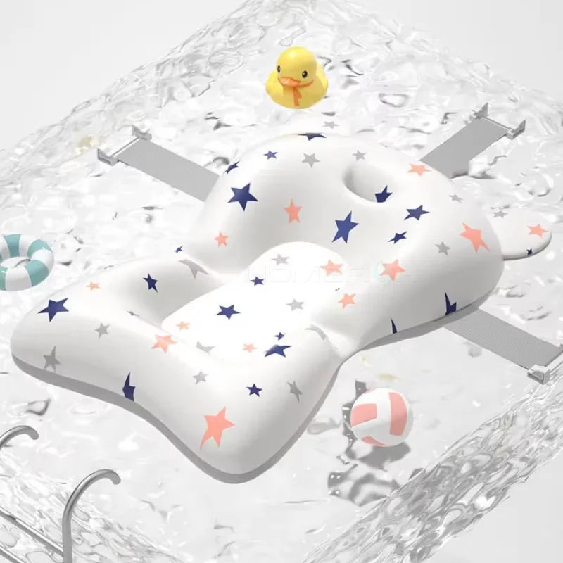Coussin de bain réglable pour bébé – Confort, sécurité et douceur pendant le bain