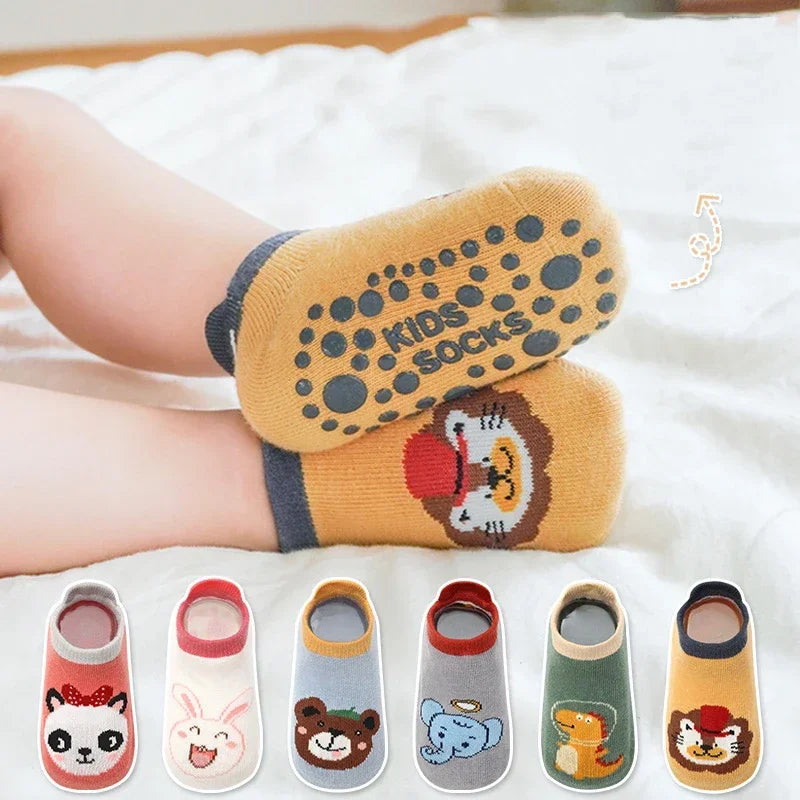 🧸 Chaussettes Antidérapantes Bébé – Confort, Sécurité & Style Trop Mignon