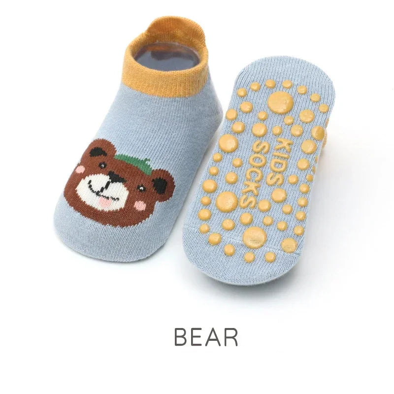 🧸 Chaussettes Antidérapantes Bébé – Confort, Sécurité & Style Trop Mignon