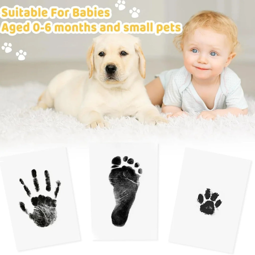 Kit d’empreintes de mains et de pieds pour bébé – Sans encre, souvenir unique et non toxique