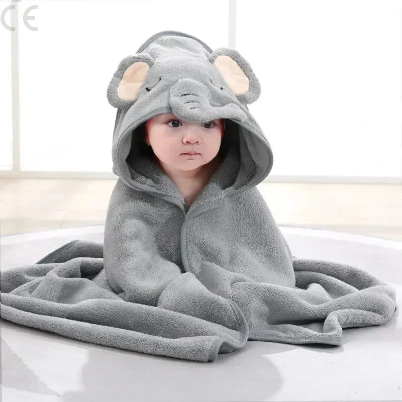 Cape de bain à capuche “Petit Animal” – Douceur, chaleur et tendresse après le bain
