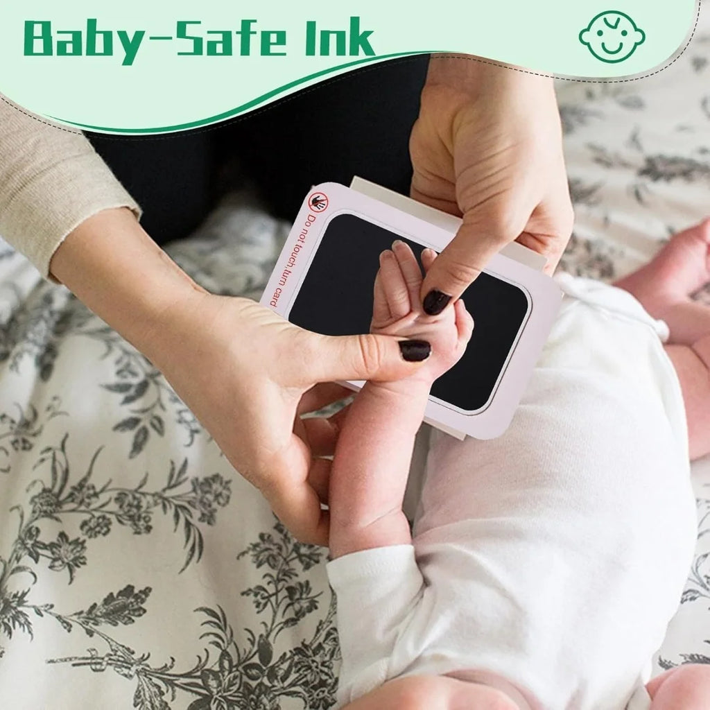 Kit d’empreintes de mains et de pieds pour bébé – Sans encre, souvenir unique et non toxique