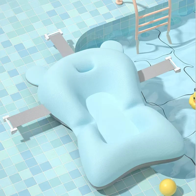 Coussin de bain réglable pour bébé – Confort, sécurité et douceur pendant le bain