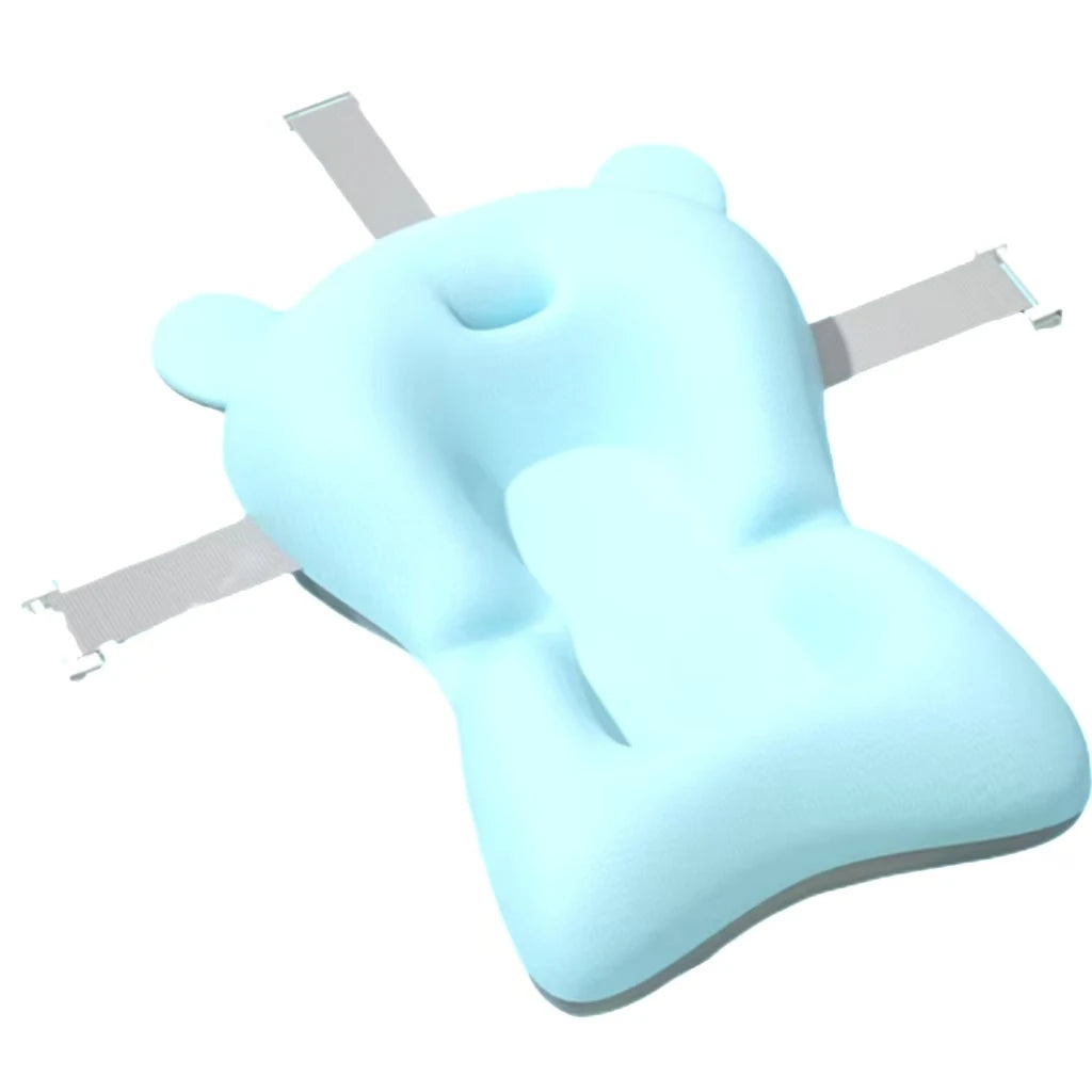 Coussin de bain réglable pour bébé – Confort, sécurité et douceur pendant le bain
