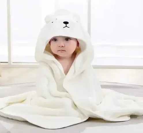 Cape de bain à capuche “Petit Animal” – Douceur, chaleur et tendresse après le bain