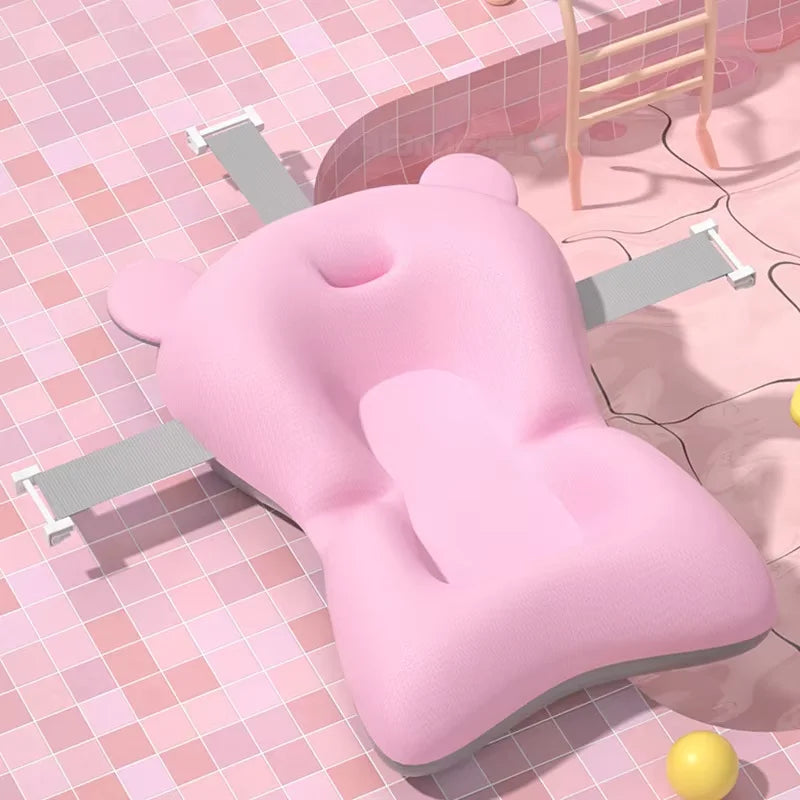 Coussin de bain réglable pour bébé – Confort, sécurité et douceur pendant le bain