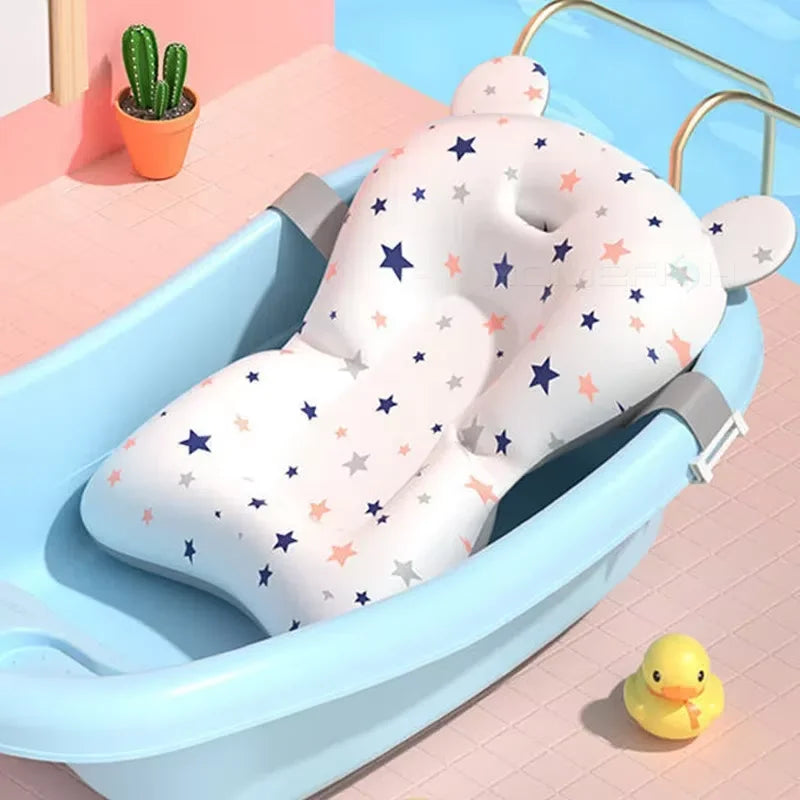 Coussin de bain réglable pour bébé – Confort, sécurité et douceur pendant le bain