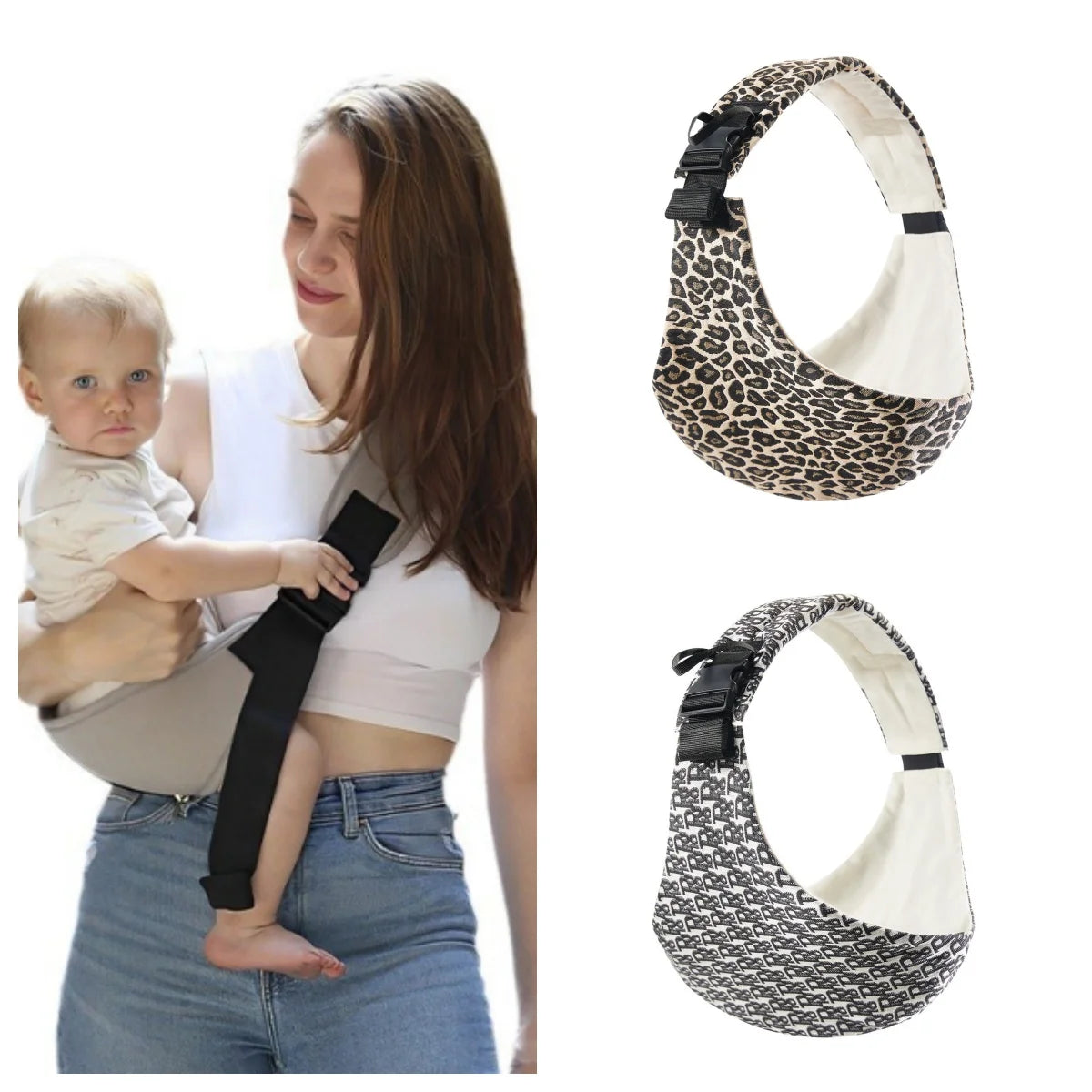 Porte-bébé ergonomique à bandoulière – Confort, style et liberté pour les parents