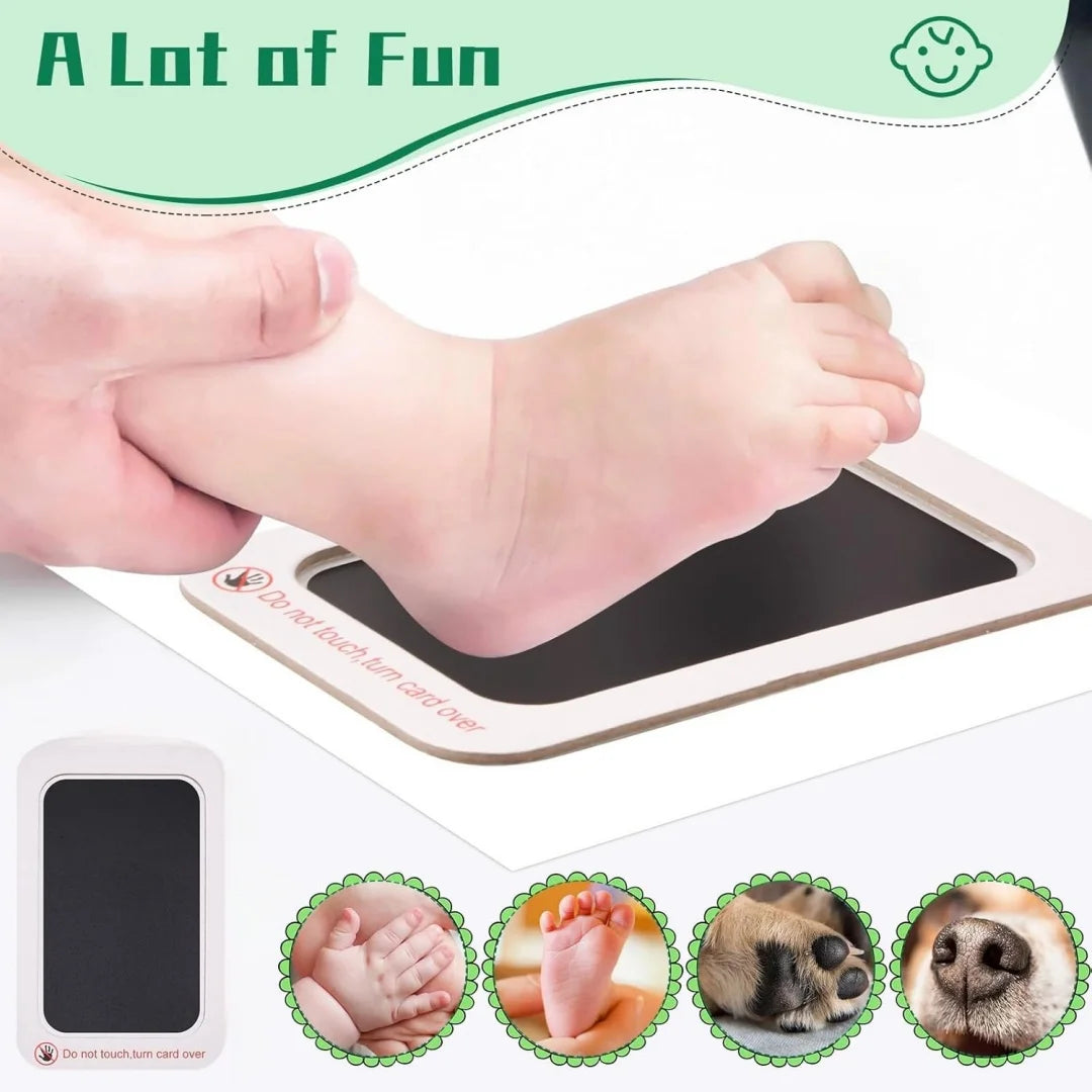 Kit d’empreintes de mains et de pieds pour bébé – Sans encre, souvenir unique et non toxique